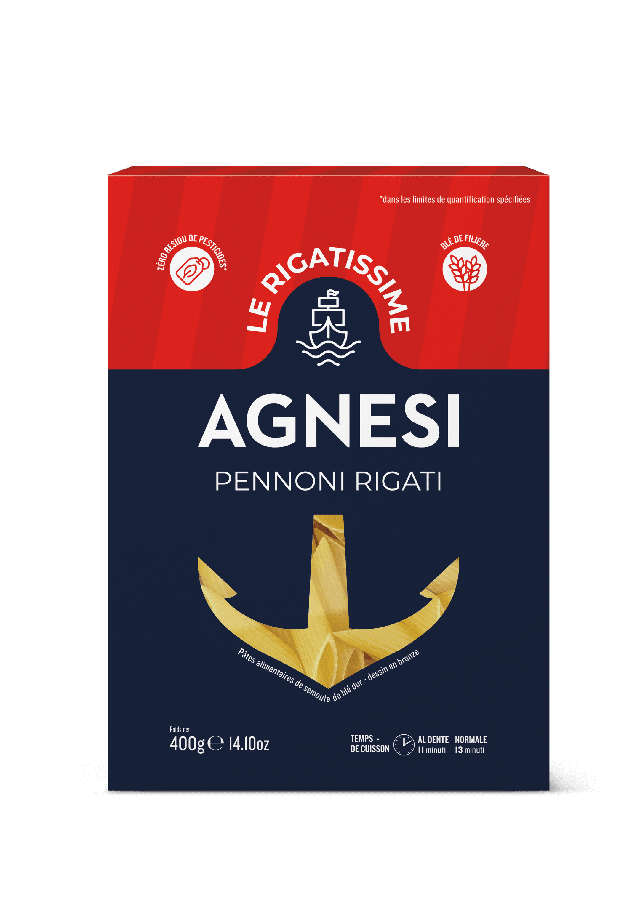 Agnesi - Pennoni rigati packaging